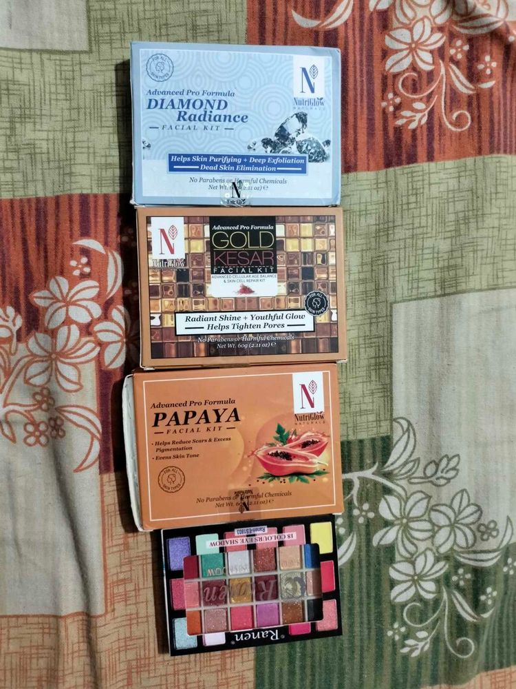 Facial Kits &amp; Eyeshadow Palette Bundle
