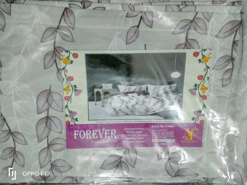 Combo Double Bed Sheet With Pillow Cover