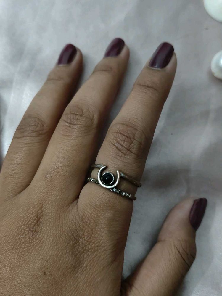 Stylish Black Stone Ring