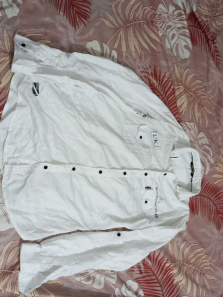 White Button-Down Shirt