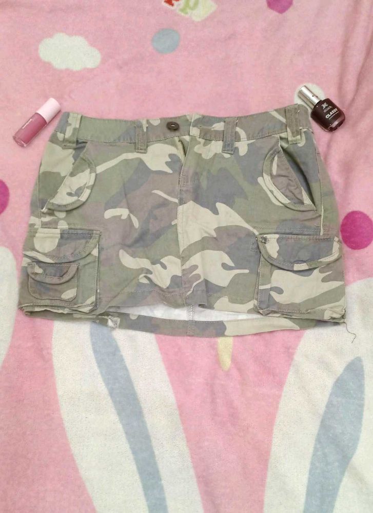 Camo Mini Skirt