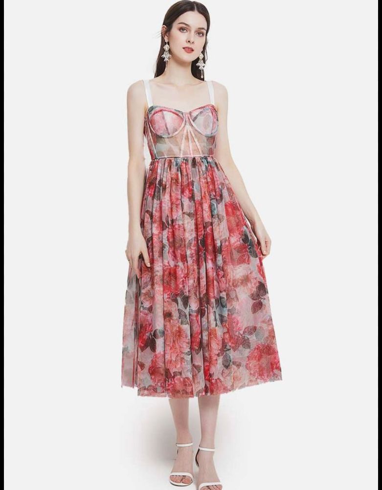 Jc Corset Floral Dress