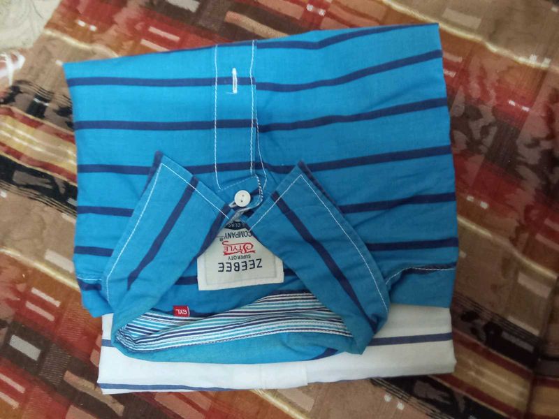 Striped Blue Shirt