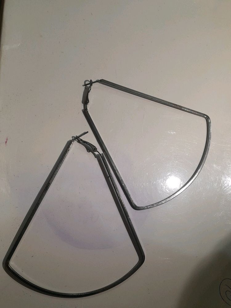Statement Trapezoid Hoop Earrings