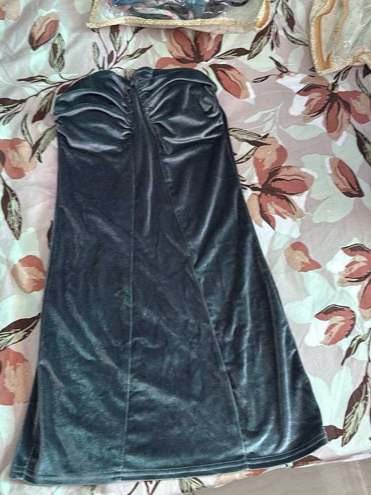 Date Night Grey Mini Dress
