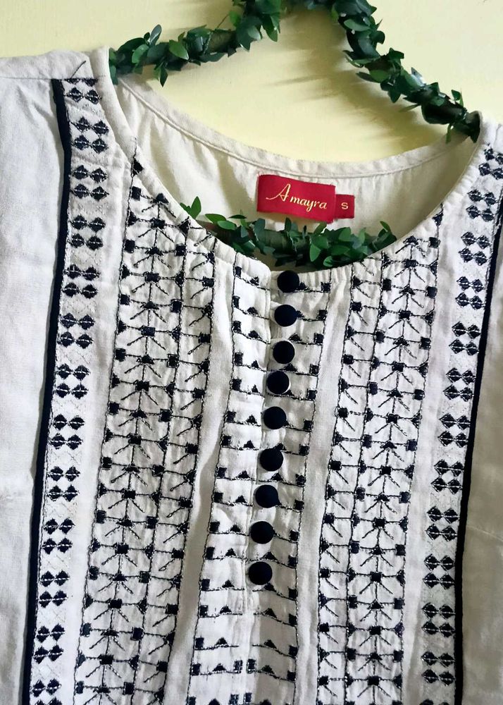 Formal White 🤍 Kurti For Office Wear  Like New