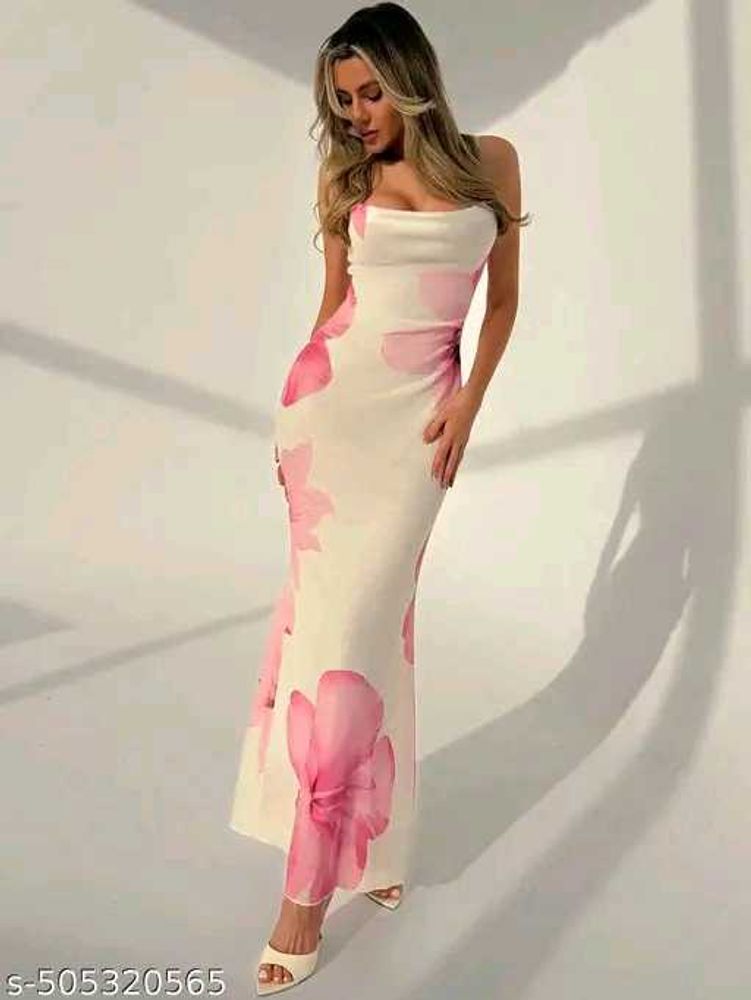 Floral Bodycon Maxi Dress
