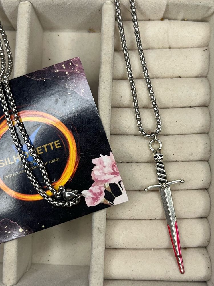 anti-tarnished sword 🗡️ necklace