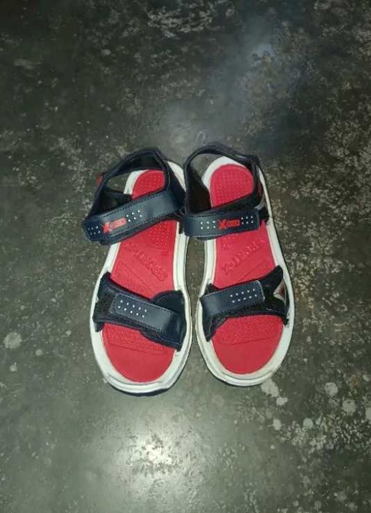 Sporty Red &amp; Black Sandals