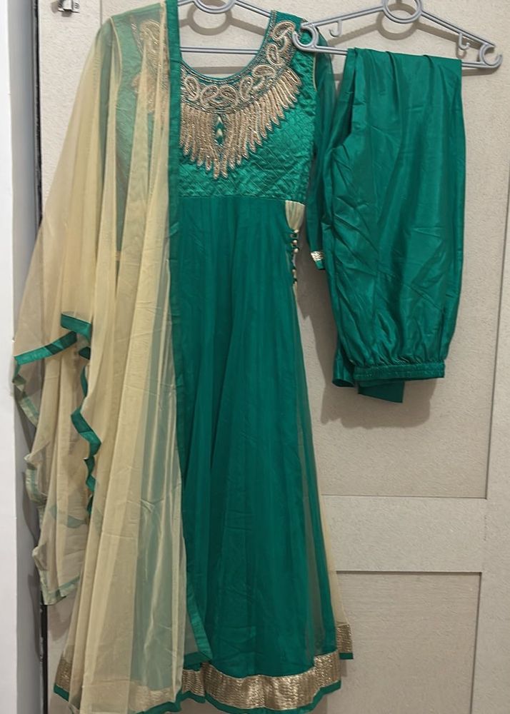 Emerald Green Anarkali Suit