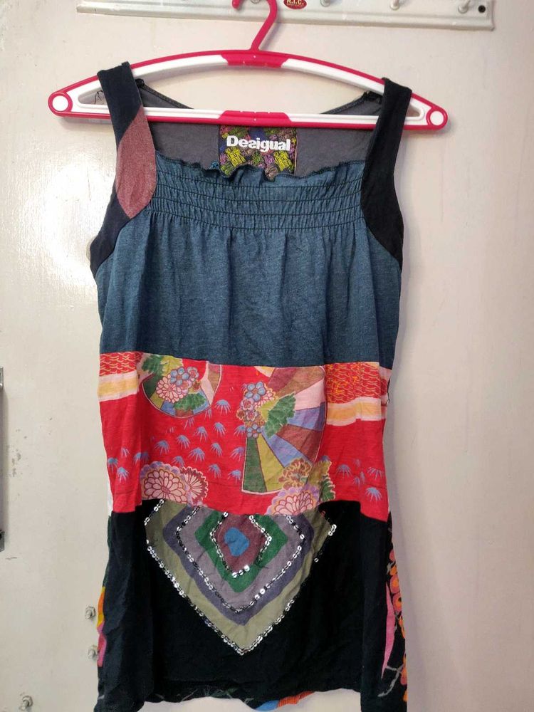 Desi Vintage Patchwork Top Y2k