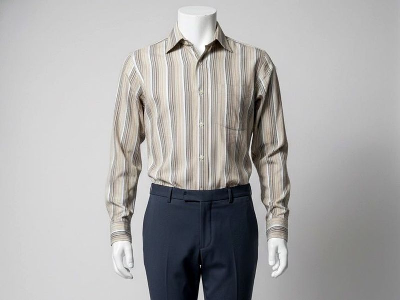 Tailored Striped Casual/Formal Shirt