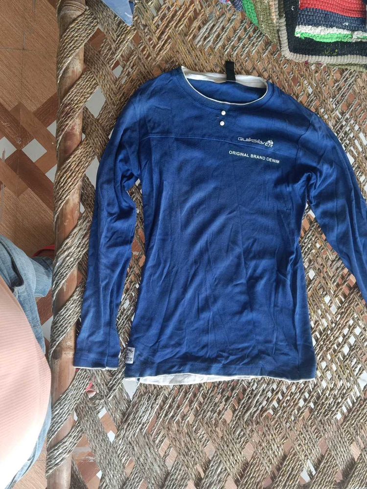 Quiksilver Long Sleeve Tee - Casual Blue