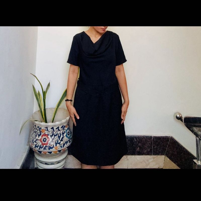 New UCB Colourblock Dress With Belt(buy1get1)