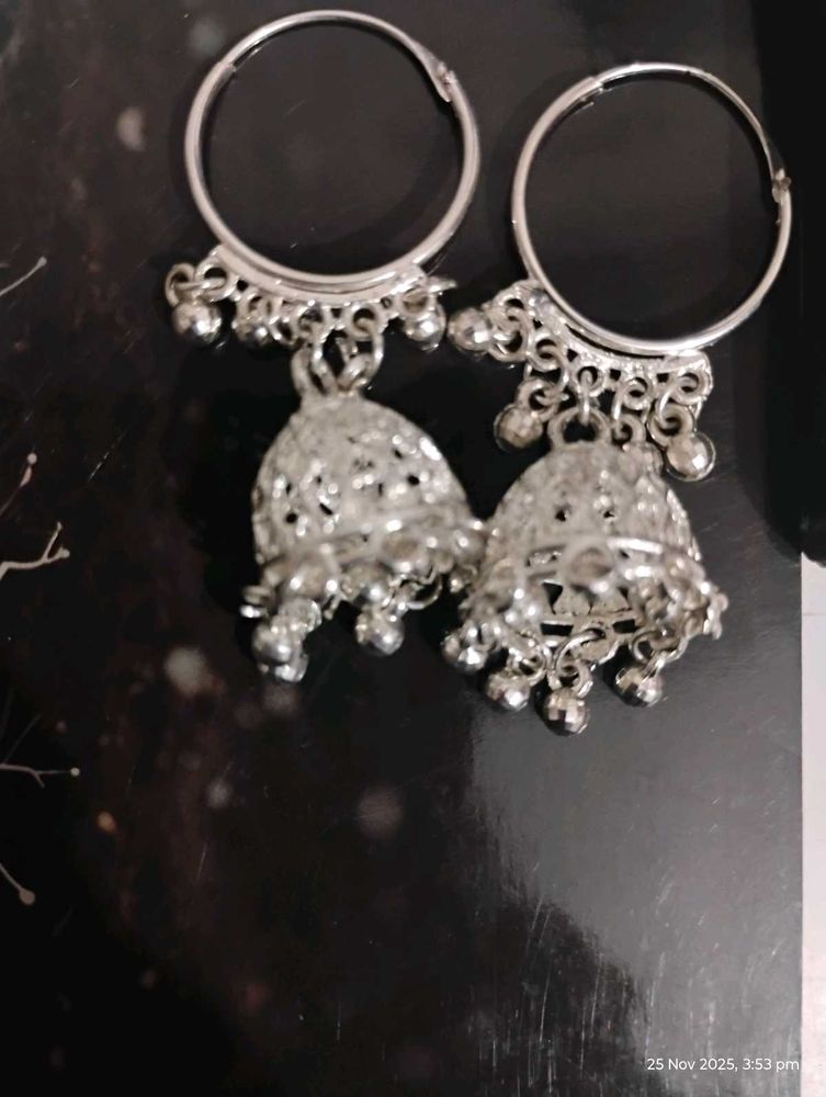 Hoop Jhumka Earrings