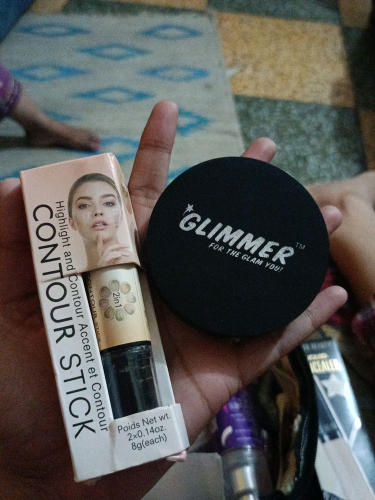 Compact powder and Contour stick