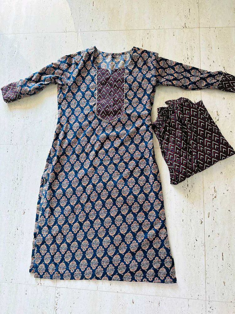 Printed Kurti Set
