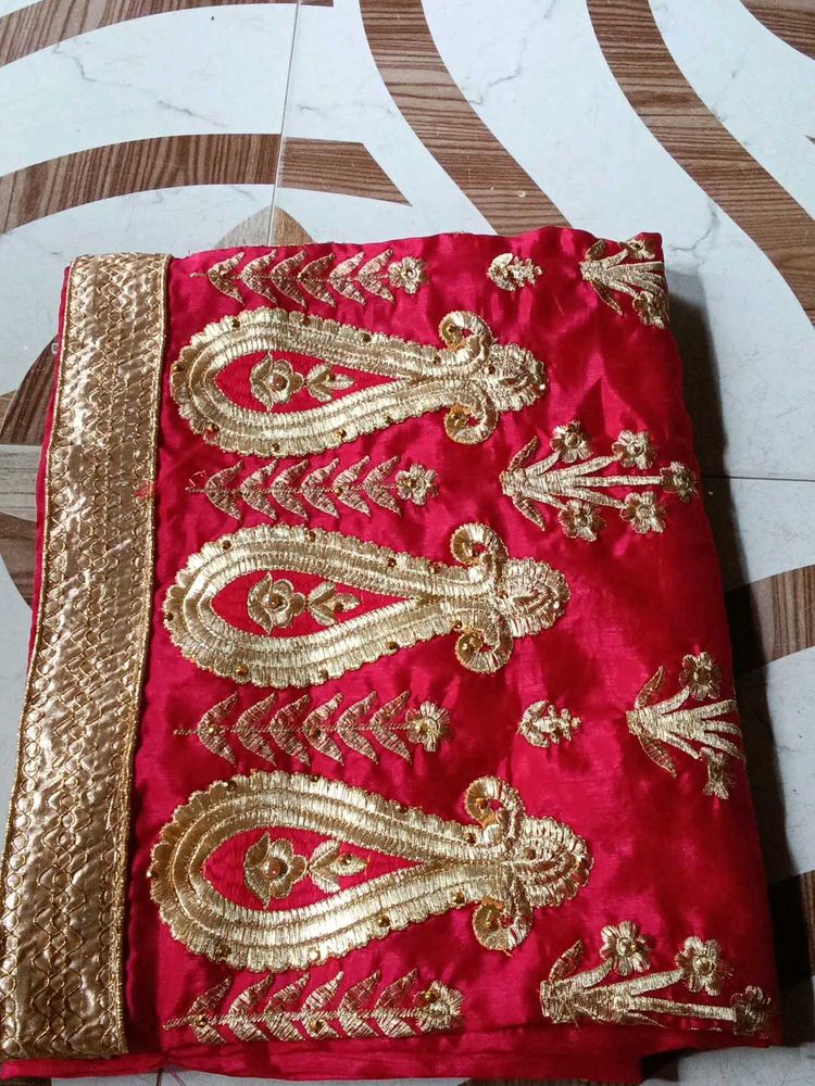 Elegant Red Saree