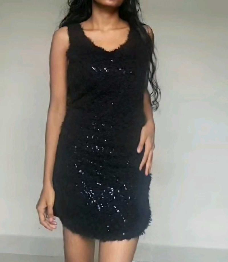 embellished Polyester Dress