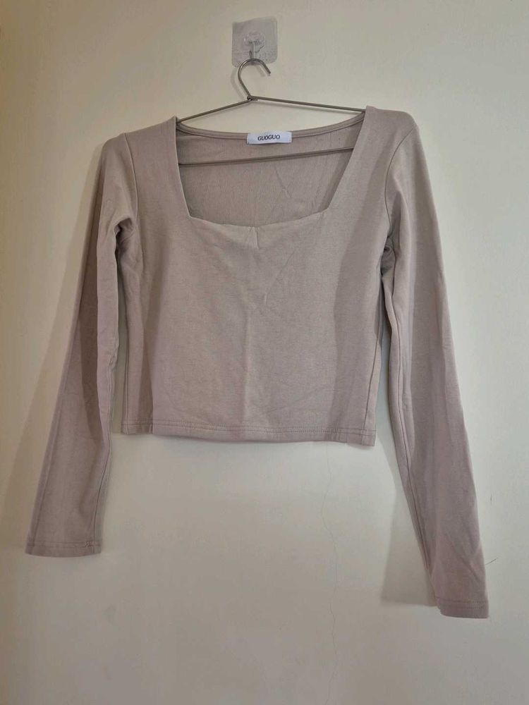 Square neck top