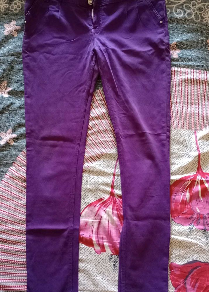 Purple Corduroy Pants