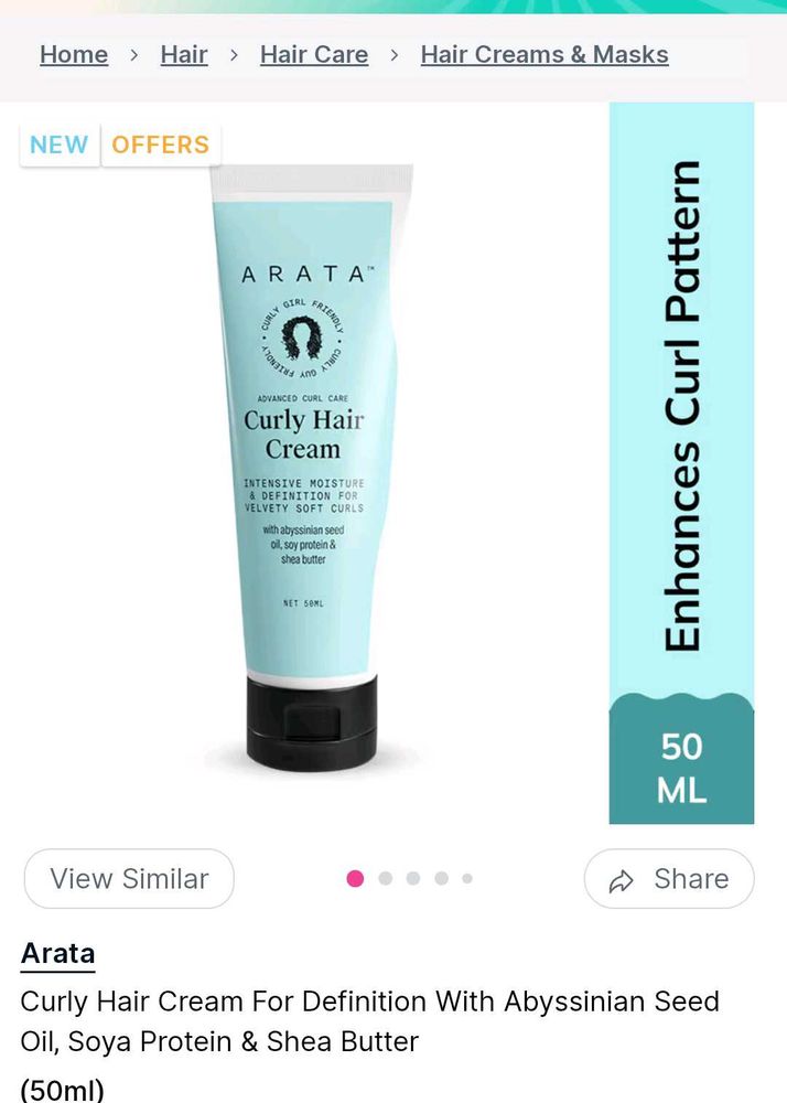Arata Hair Curl Cream