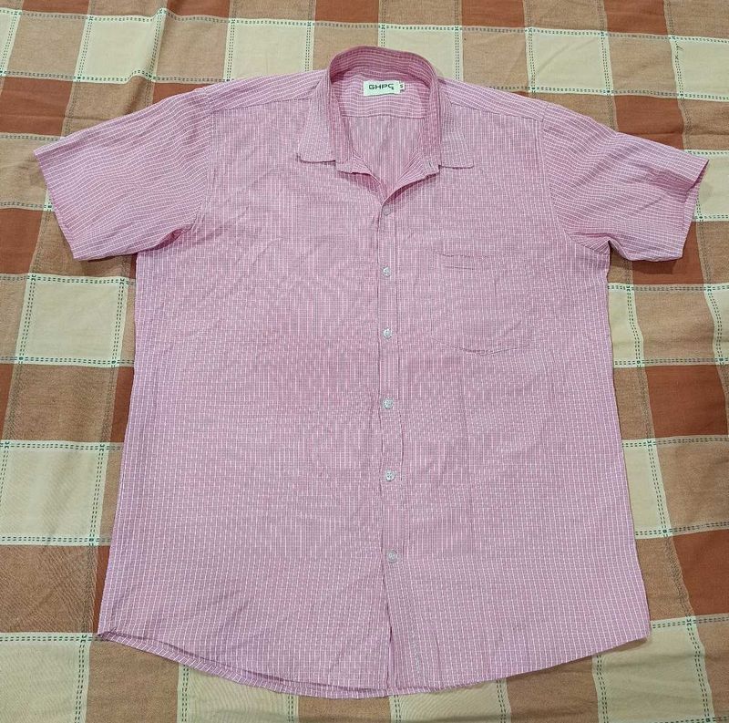 Pink Striped Button-Down Shirt