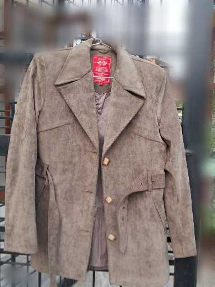 Vintage Suede Women Coat