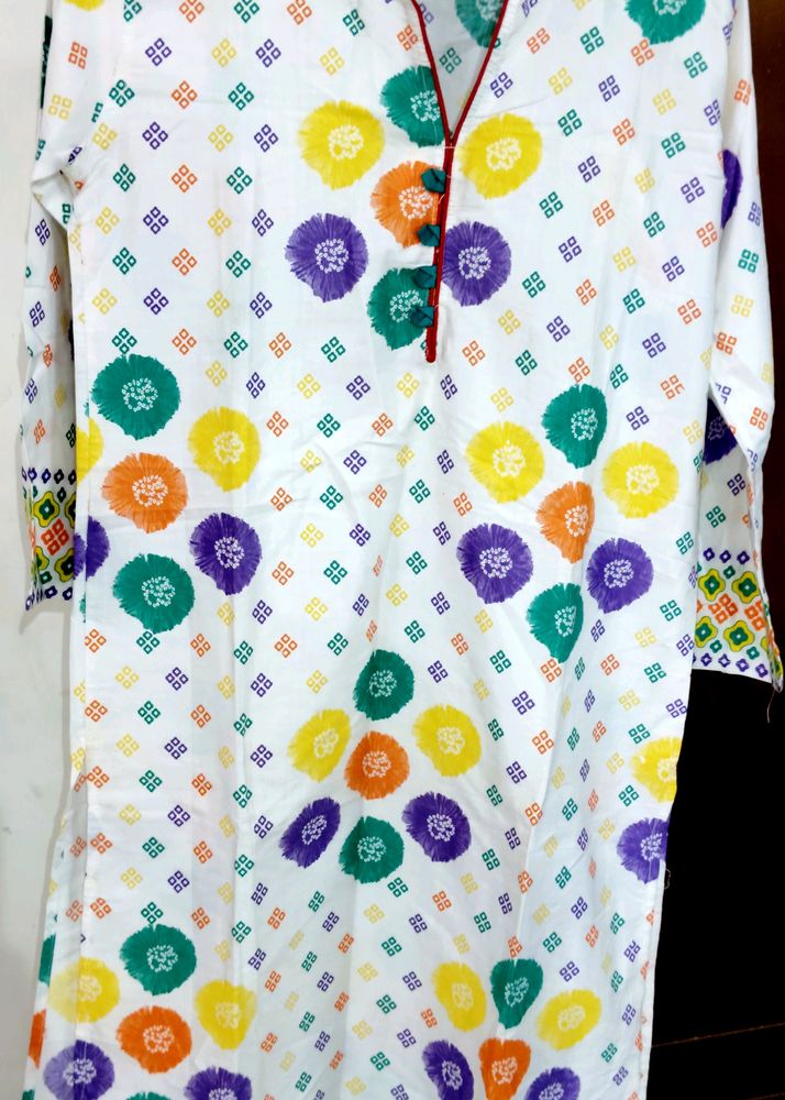 🌸 New Floral Print Kurti-Only ₹110 | Free Gift!🤩
