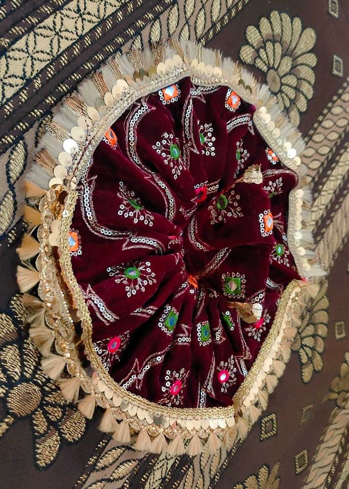 Laddu Gopal Ji Velvet Dress