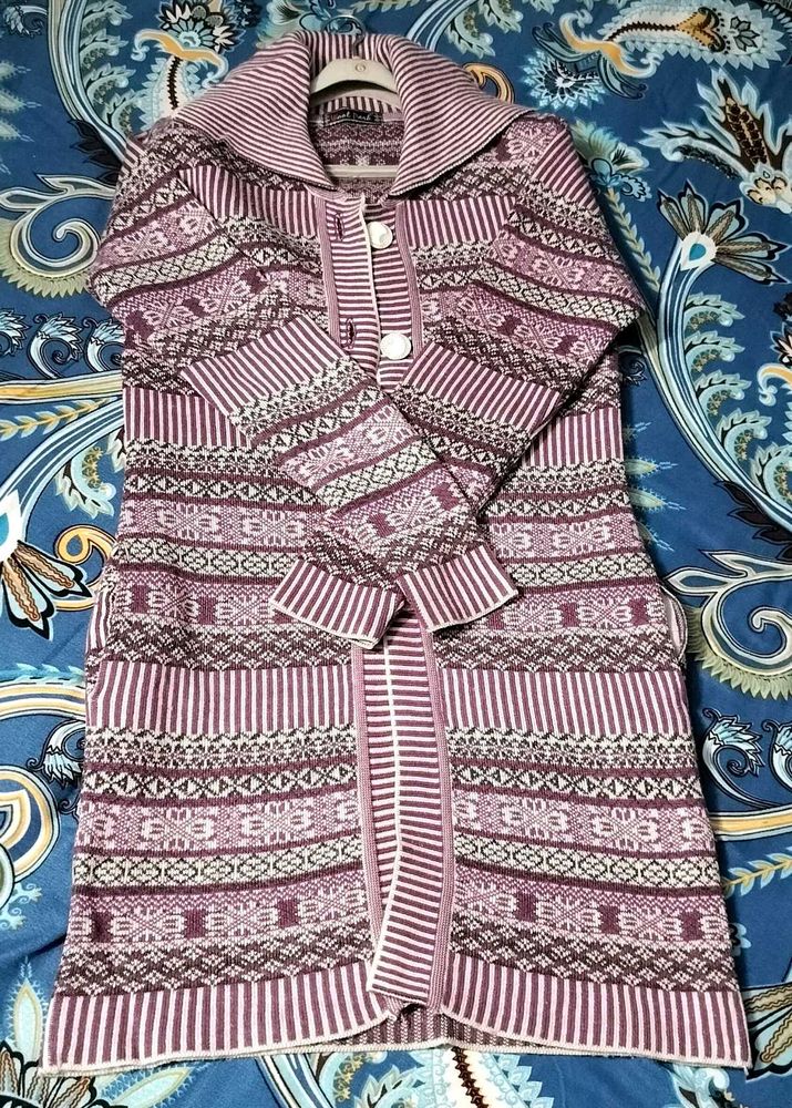 PATTERNED LONG CARDIGAN💜