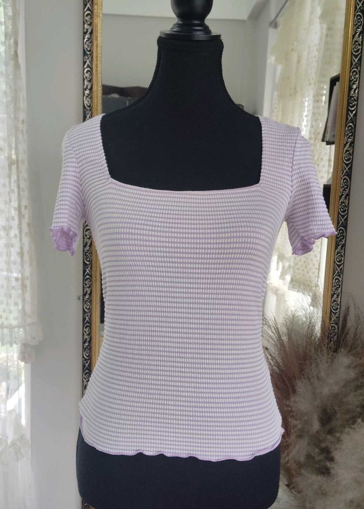 Cute Striped Crop Top