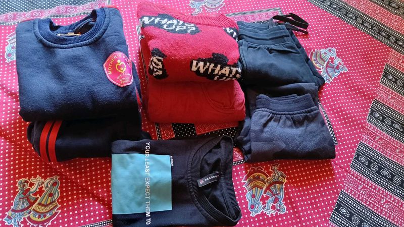 Combo Of Clothing Set Kids Winter