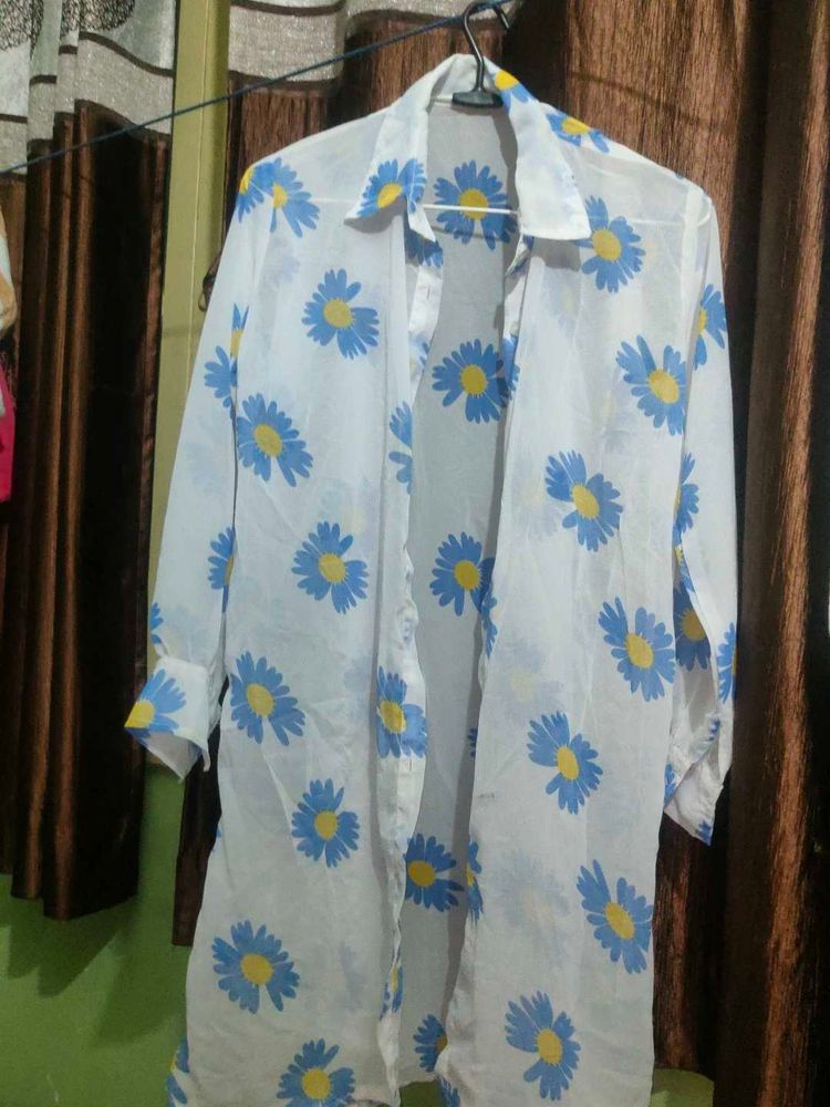 Floral Print Overshirt