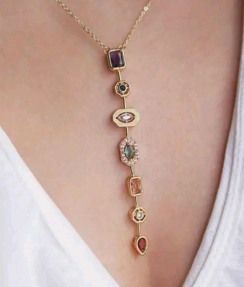 Luna Gemfall necklace Anti tarnish