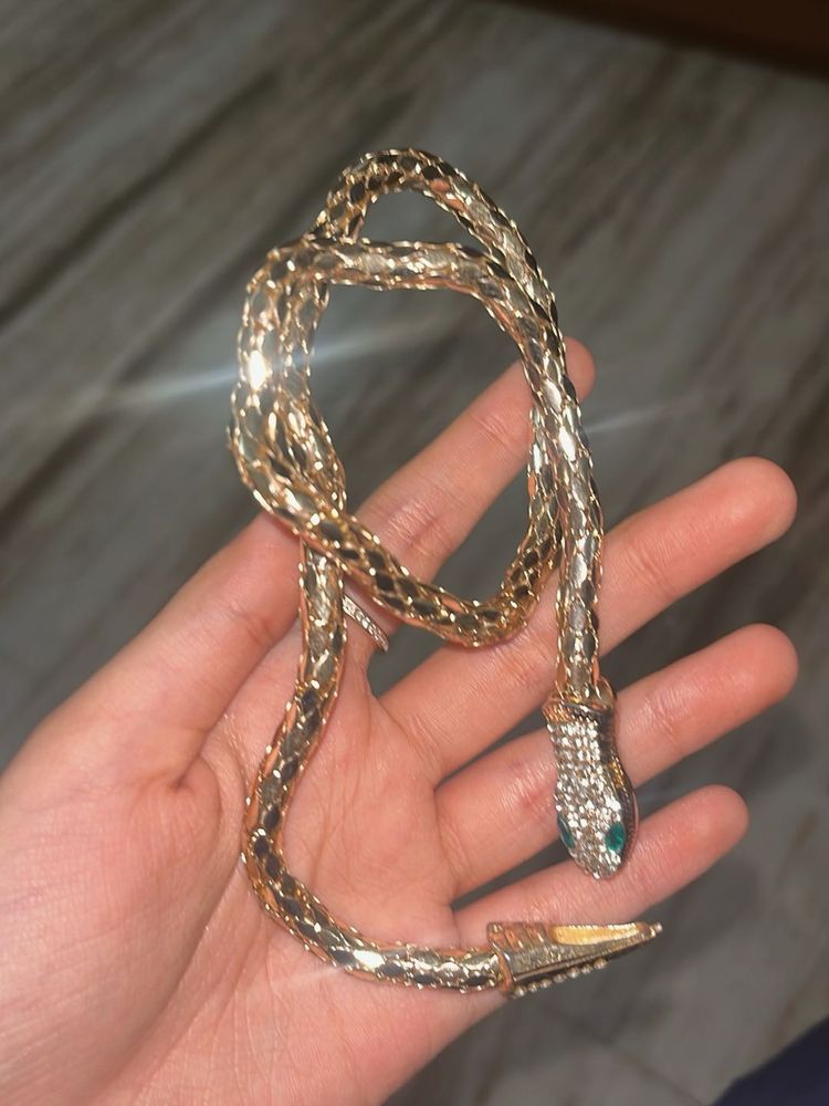 Gold Snake Chain Necklace