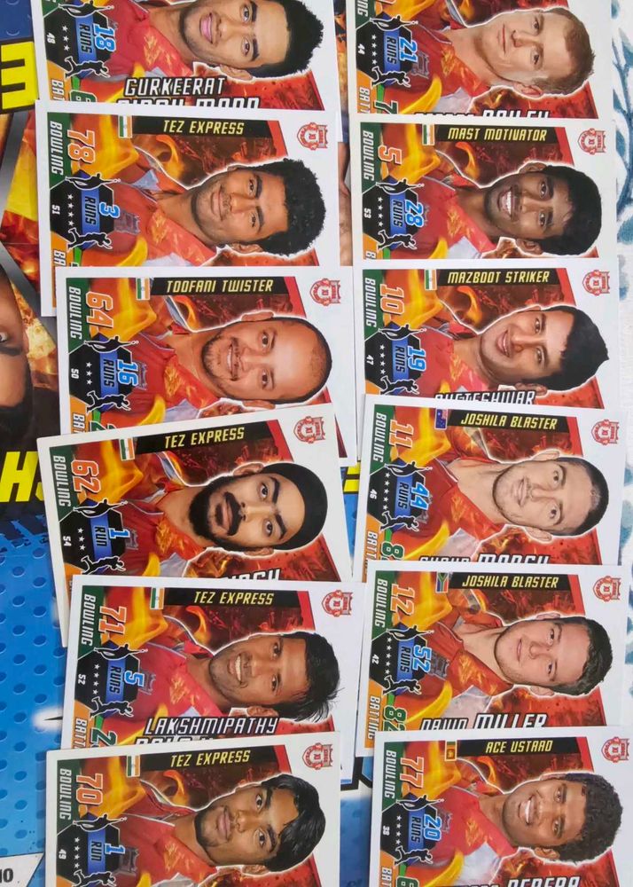 Topps Cricket Attax 2014 Kxip Team Set