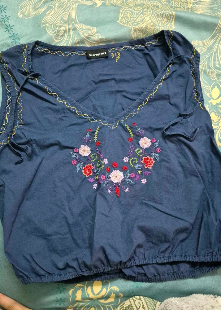 Retro Crop Tank top blouse