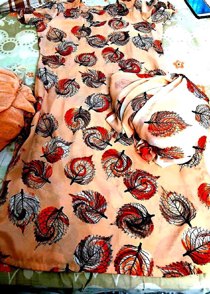 Silk Salwar Suit With Duppata Donation