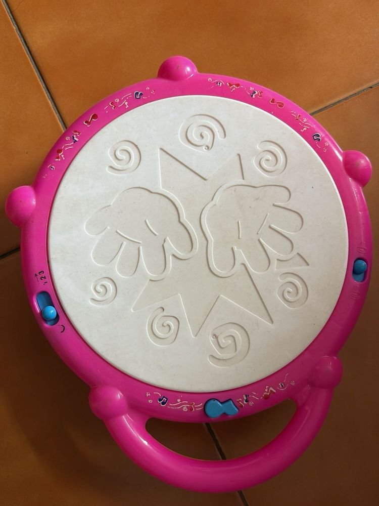 Pink Kids Drum Toy