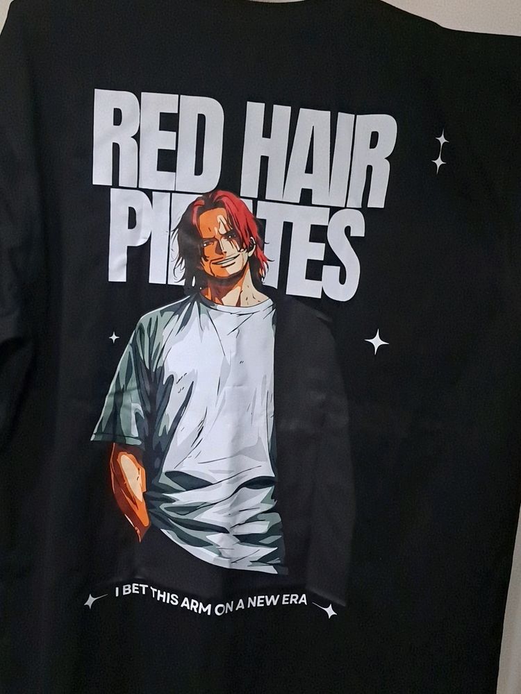 RED HAIR PIRATES T-Shirt ...BLACK
