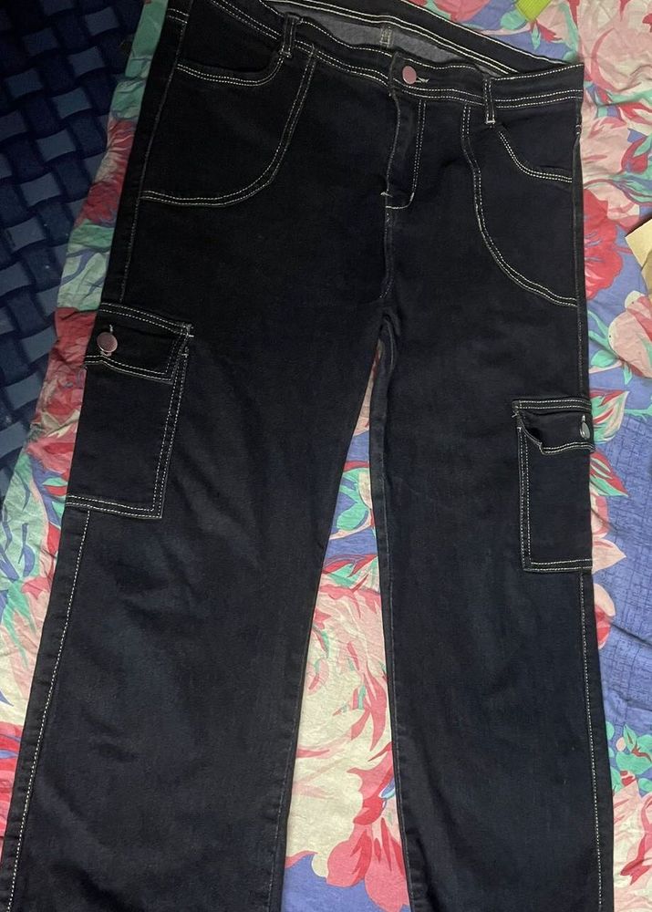 Cargo Denim Jeans