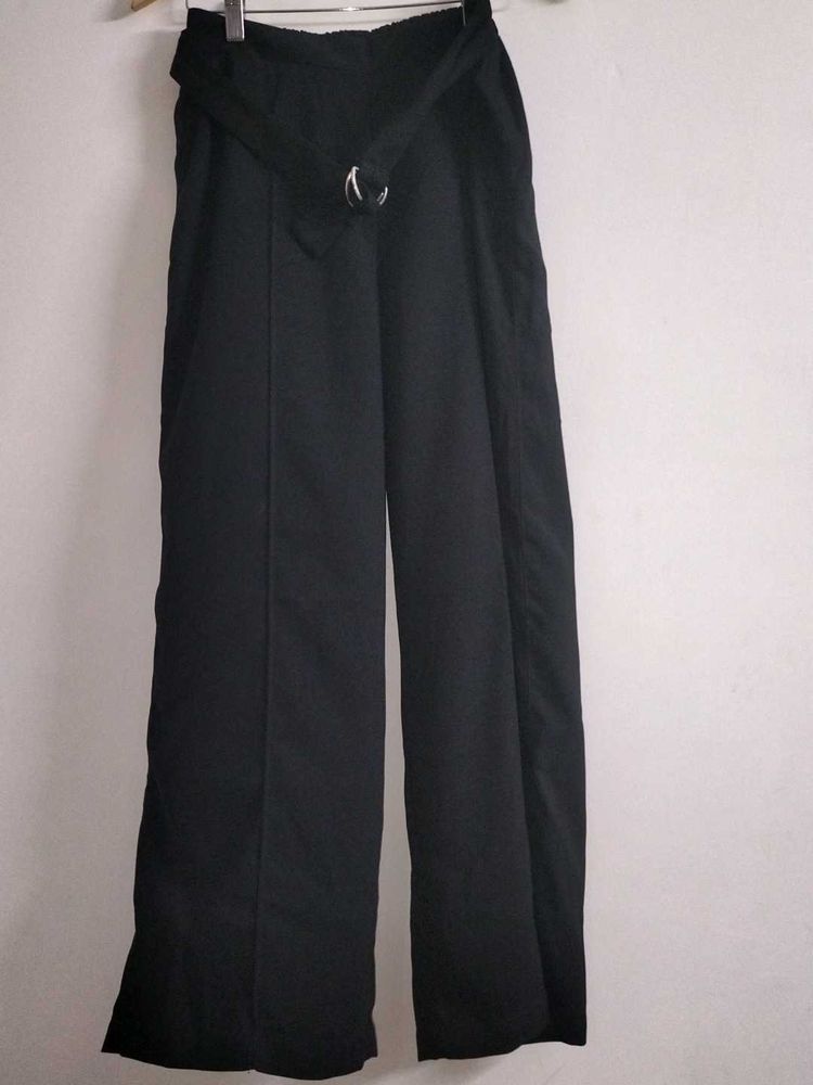 Black Wide Leg Trousers
