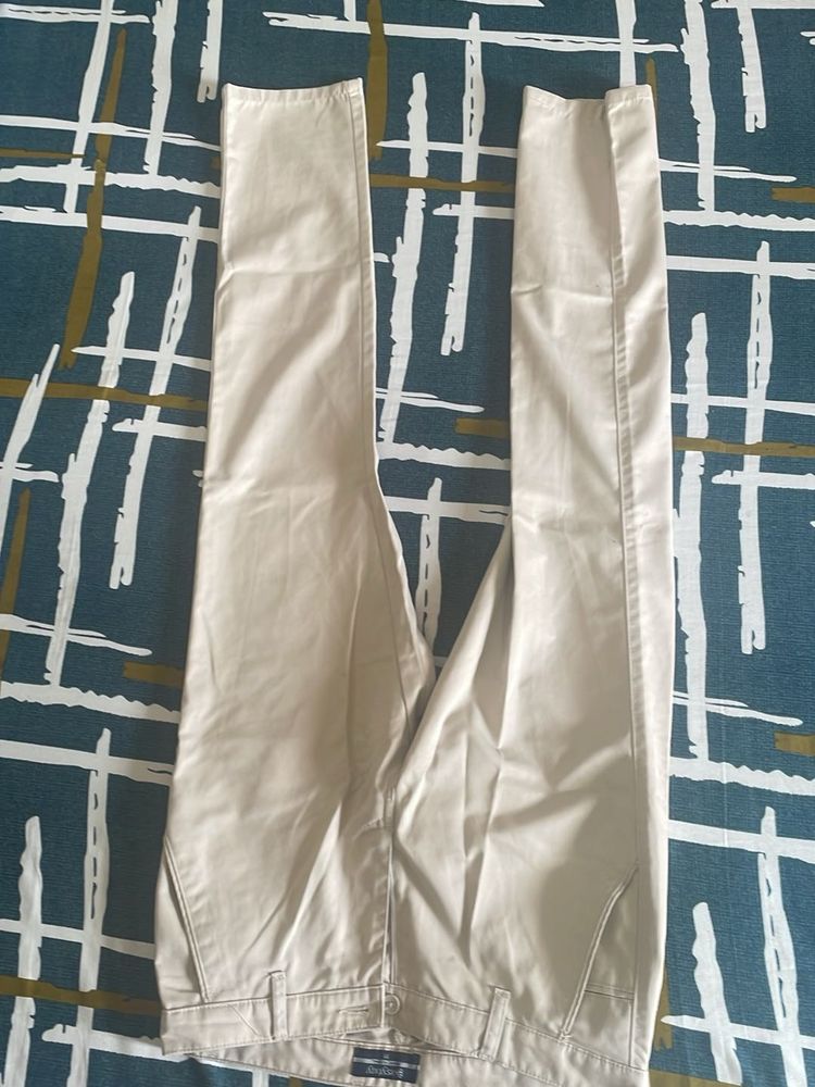 Beige Casual Pants