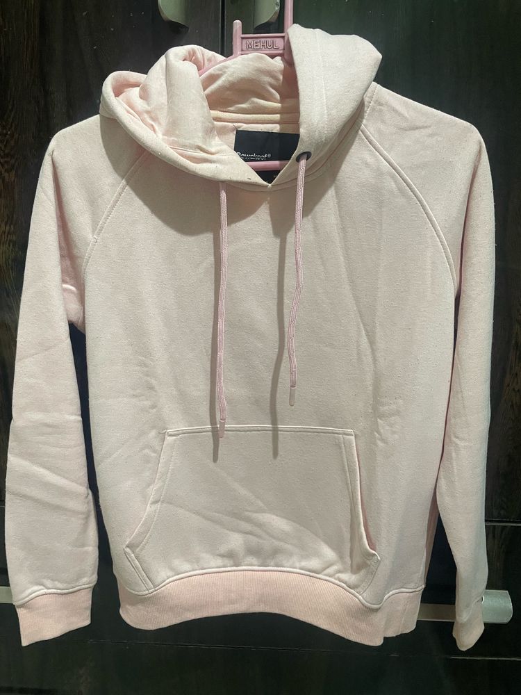 Baby Pink Hoodie With Cap