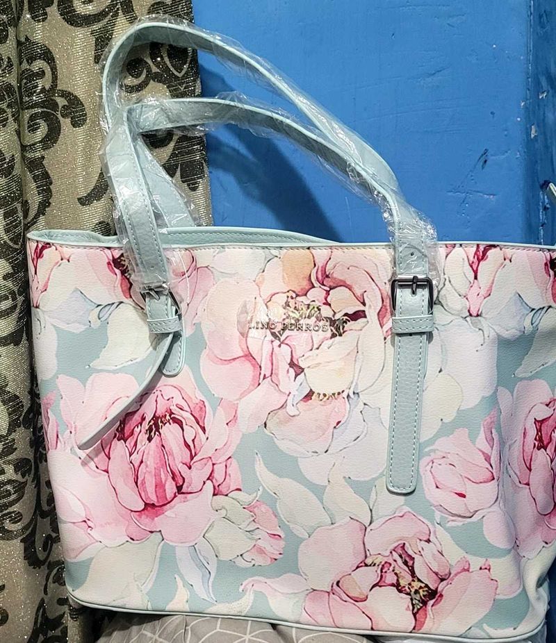 Floral Lino Perros Tote Bag
