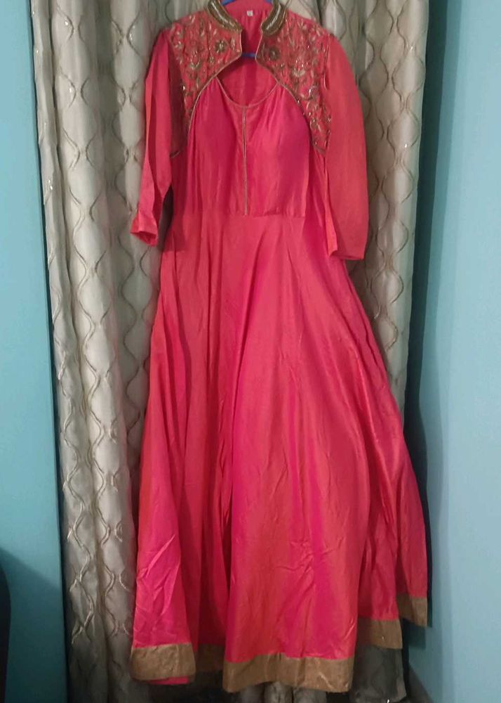 Pink Anarkali Dress