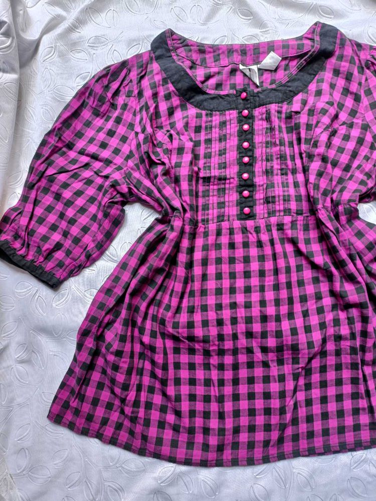 Plaid Short Tunic 🖤