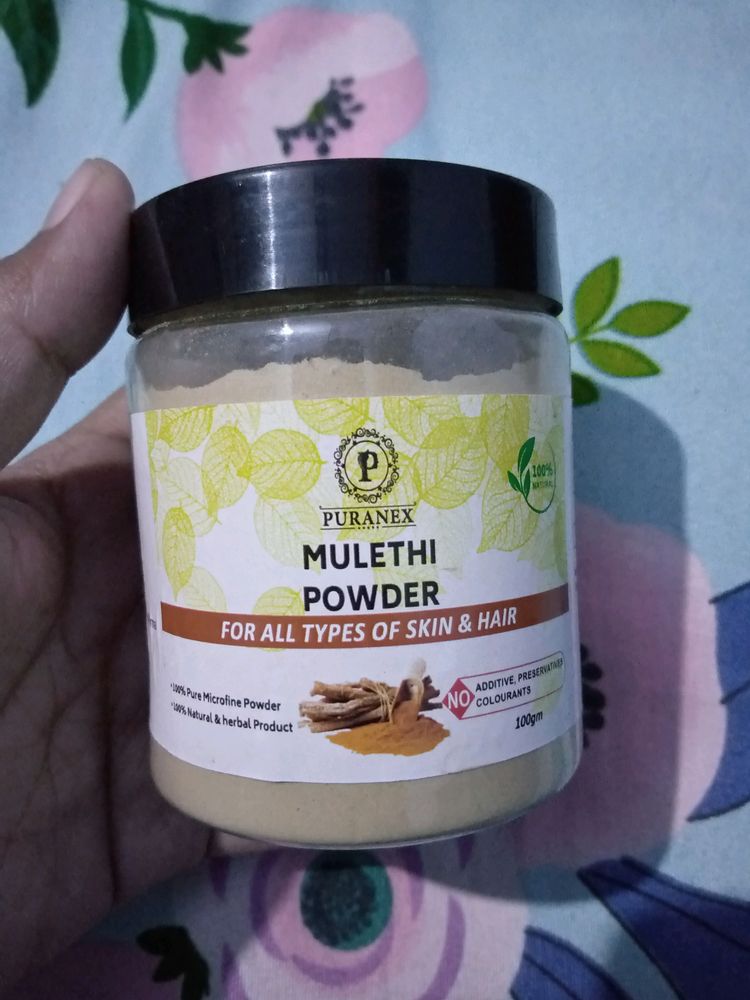 Mulethi Powder For All Type Of Skin &amp; Hair + One Freebies