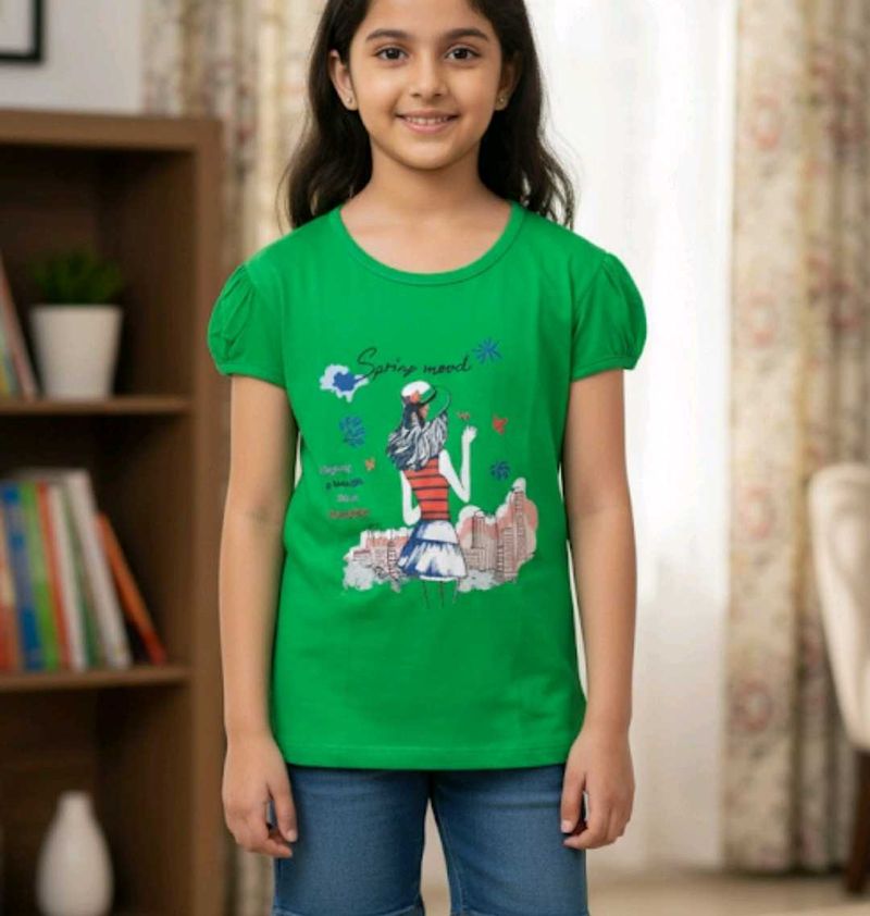 Cute Green Top(85)cm